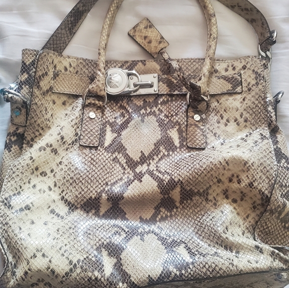 Michael Kors Handbags - Mk snakeskin print